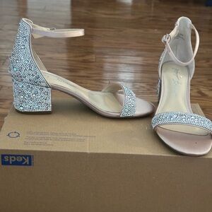 Betsey Johnson Rhinestone Embellished Sandals